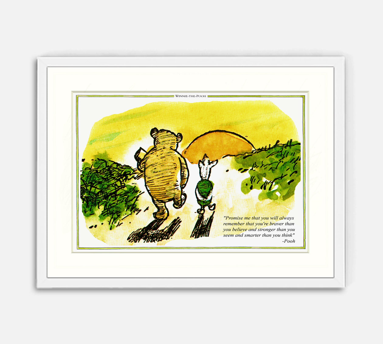 Winnie the Pooh Print: Promise Me